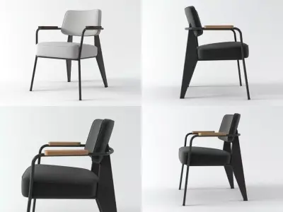 Fauteuil Direction  1951 3D model