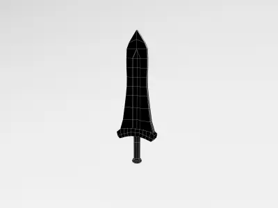 Low poly Sword 026 Low-poly 3D model