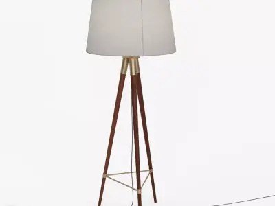 Mid-Century Tripod Floor Lamp by West Elm 3D model