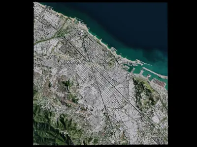 Barcelona - Spain 3D model