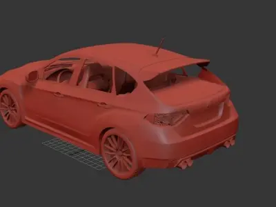 Subaru Impreza WRX STI 2010 3D print model