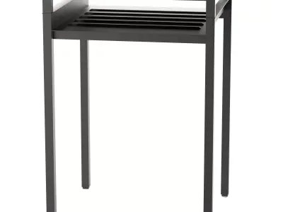 NYBODA side table with shelf Low-poly 3D model