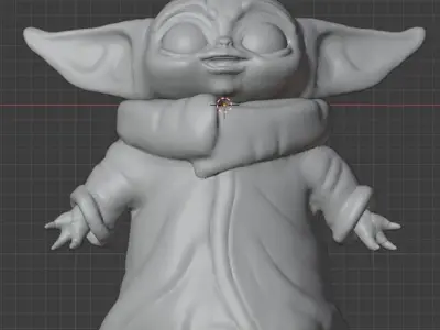 Baby Yoda 3D model purchase