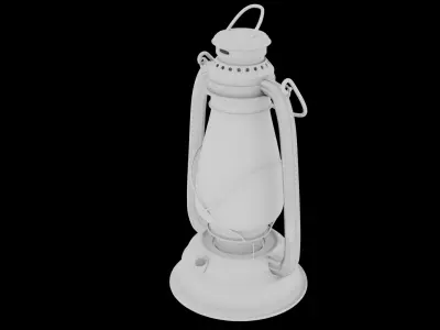 Old Lantern  Low-poly 3D model