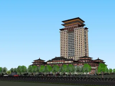 vacation spot-Resort-Fashion Leisure Hotel-0177 3D model