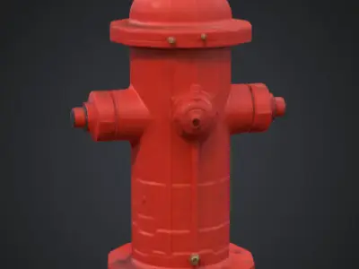 Fire hydrant 3D model 29
