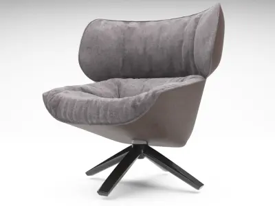 Tabano Chair 3D model - BeB Italia 3D model