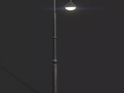 Lamp Post 2 Low-poly 3D model