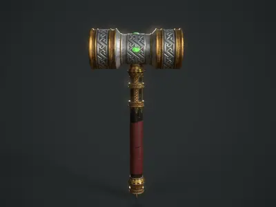 Next Generation Warhammer Low-poly 3D model