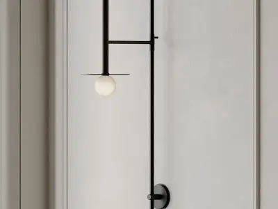 LUMINAIRE MURAL PIVOTANT NODES KC1031MBK Wall Sconce 3D model