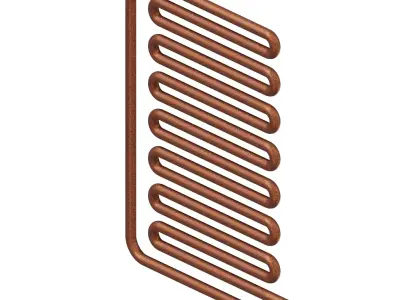 Rusty Refrigerator Condenser Coil 3D model