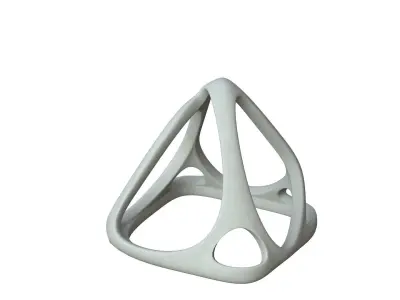 SciFi Cube Object No 57528 Low Poly Shape Low-poly 3D model
