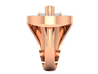 Women Ring Render 3dm STL MTL SLC JCD OBJ FBX Details 3D print model 82