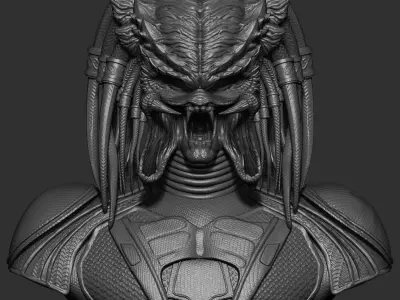 PREDATOR  FUGITIVE Bust 3D print model