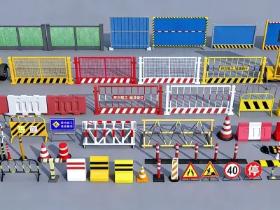 Traffic facilities 3D model