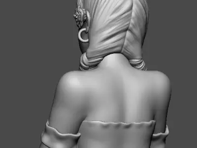 CUTE GIRL ON THE WINDOW  3D print model