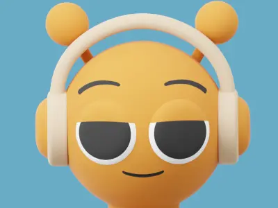 Orange - Sprunki 3D model