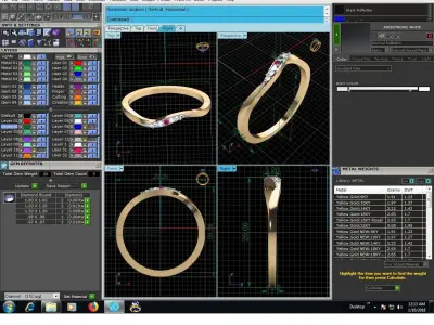 Diamond Ring For Women 3d Print Model 3D print model 60