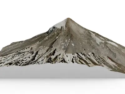 Lanin Volcano 3D model