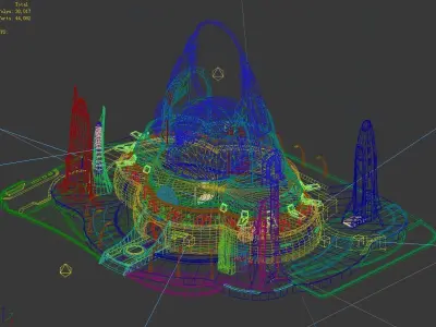 Spacecraft - Terrain Reconstruction Institute 02 3D model