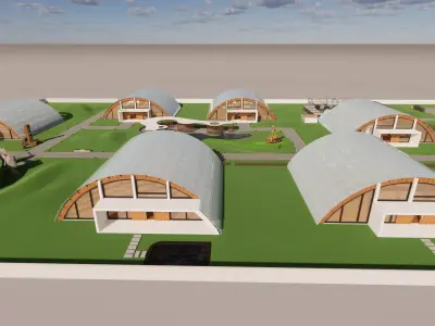 Agricultural Greenhouse Tent Frame -B2 3D model