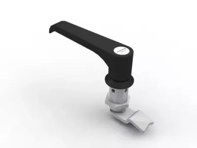 Plastic Lever Handle with Lock Free 3D model