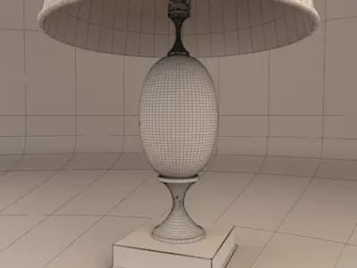 Empire Egg Table Lamp bronze 3D model