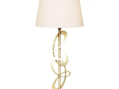 DECO BEDSIDE LAMP made of drawn flat-iron 25x59 3D model