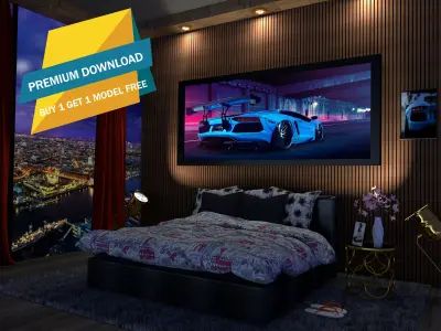 Bedroom 3D Interior 3D model