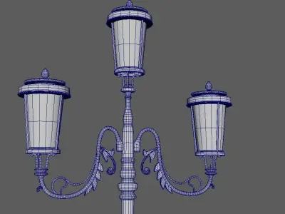 Classic Street Lamp 3D model