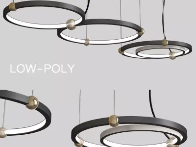 Light Ring Vertical Loft Concept 3d model Low-poly 3D model
