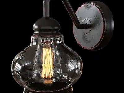 glass sconce 3D model