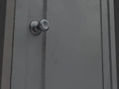 3D lowpoly door  Free 3D model
