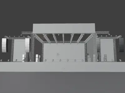 Concert Stage  3D model
