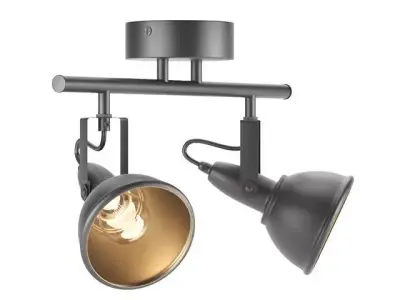 APPLIQUE ORIENTABLE STYLE INDUSTRIEL NOIR 3D model