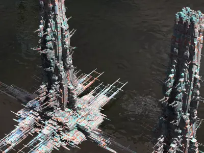 NASA Future Space stations 3D model