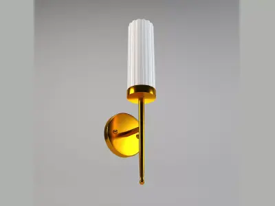 Crystal Wall Sconce Modern Vanity Light Low-poly 3D model