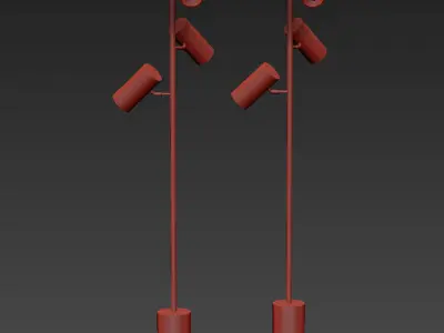 Trio Floor Lamp 3D model