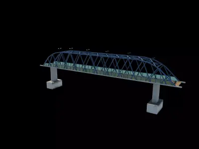 Bridge construction 3D model