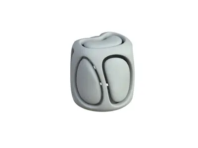 SciFi Cube Object No 67581 Low Poly Shape Low-poly 3D model