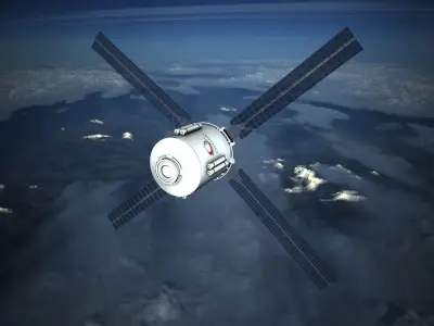 Cystellar Satellite Low-poly 3D model