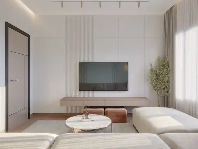 New Classic Living Room 3D model