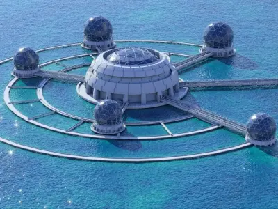 Sci fi Futuristic City Building 3D model