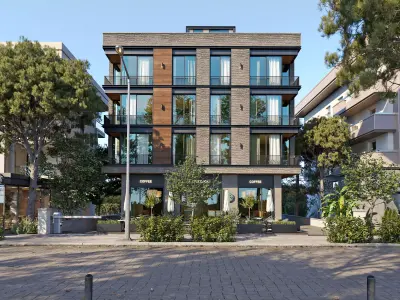 Apartment Exterior Scene 3D model