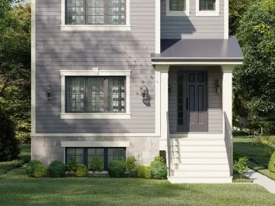 Western Style Architecture House 3D model