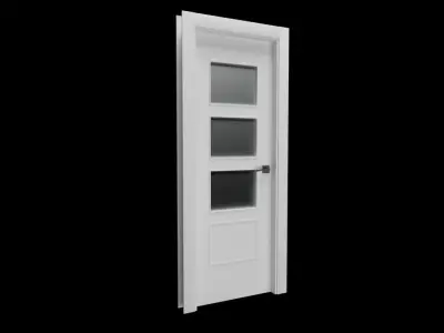 3 Interior Doors - 3 Puertas de Interior 3D model