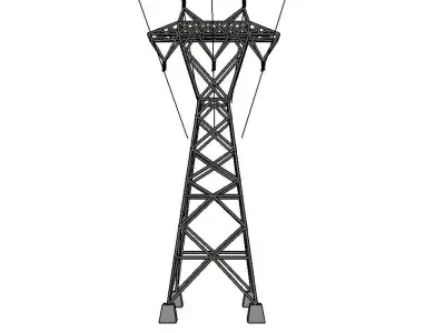 ELECTRIC TOWER-NEW Low-poly 3D model