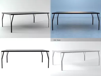 76er four tables 3D model