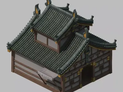 Game Architecture - Blacksmith 2701 3D model