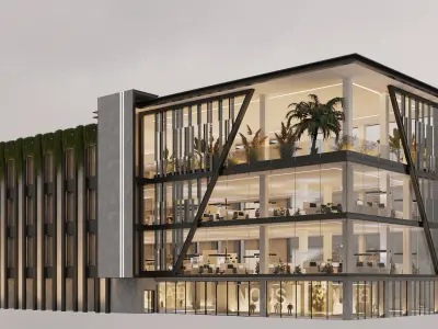 Business centre 3D model